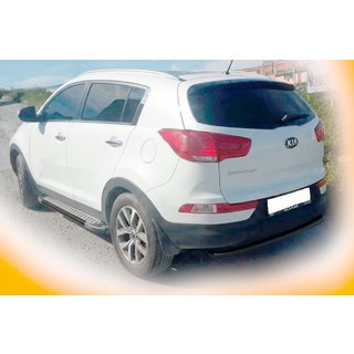 Zadný oblúk AK002-1 Black (nerez) Kia Sportage 2010–2015 fotografia 2
