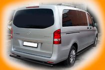 Mercedes Vito/V-trieda W447 2014– Zadný ochranný oblúk AK002 Black (nerez) fotografia 2
