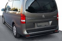 Mercedes Vito/V-trieda W447 2014– Zadný ochranný oblúk AK002 Black (nerez) fotografia 1