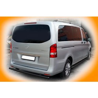 Zadný ochranný oblúk AK002 Black (nerez) Mercedes Vito/V-trieda W447 2014– fotografia 2