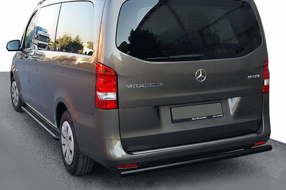 Mercedes Vito/V-trieda W447 2014– Zadný ochranný oblúk AK002 Black (nerez) Image