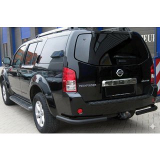 Zadný oblúk AK003 Black (nerez) Nissan Pathfinder R51 2005–2014