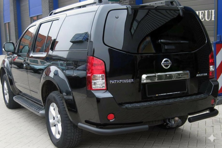 Nissan Pathfinder R51 2005–2014 Zadný oblúk AK003 Black (nerez) Image