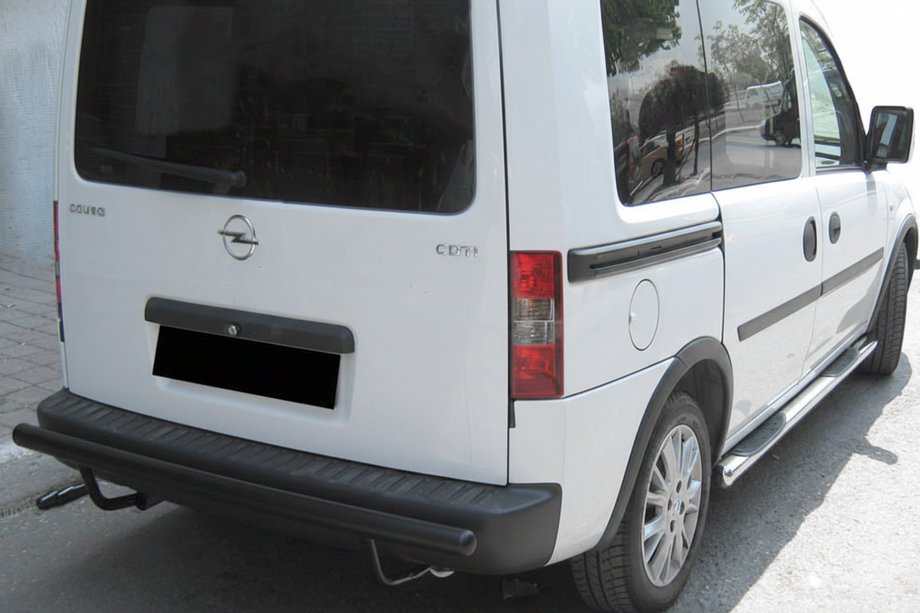 Opel Combo 2002–2012 Zadný ochranný oblúk AK002 Black (nerez) Image