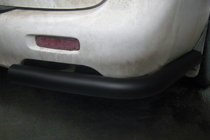 Hyundai H200, H1, Starex 1998–2007 Zadné rohy AK003 Black (2 ks, nerez) fotografia 1