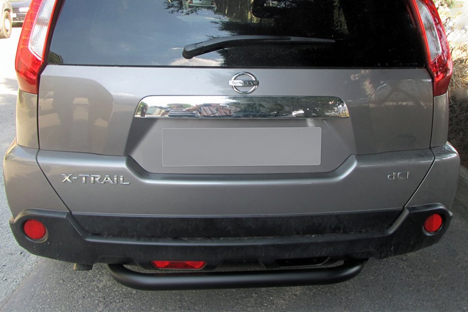 Nissan X-trail T31 2007–2014 Zadný ochranný oblúk AK007 Black (2 ks, nerez) Fotografia 1