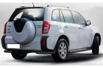 Chery Tiggo 3 2005– Zadné rohové diely AK003 Black (2 ks, nehrdzavejúca oceľ) fotografia 1