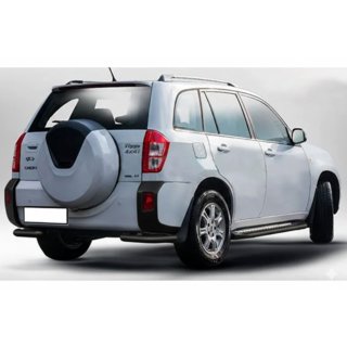 Zadné rohové diely AK003 Black (2 ks, nehrdzavejúca oceľ) Chery Tiggo 3 2005– fotografia 1