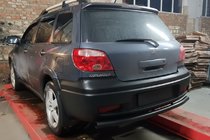 Mitsubishi Outlander 2001–2006 Zadný ochranný oblúk AK002/2 Black (nerez) fotografia 3