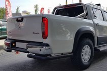 Ford Ranger 2011–2022 Zadný ochranný oblúk AK003 Black (2018-2022, nerez) fotografia 1