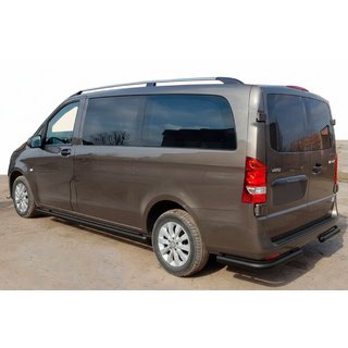 Zadná ochrana rohov AK003 Black (nerez) Mercedes Vito/V-trieda W447 2014– fotografia 1