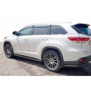 Zadné rohové oblúky Black (2 ks, nerez) Toyota Highlander 2013–2019 fotografia 2