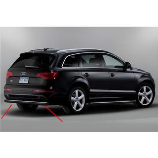 Zadný ochranný rám AK002 Black (nerez) Audi Q7 2005–2015