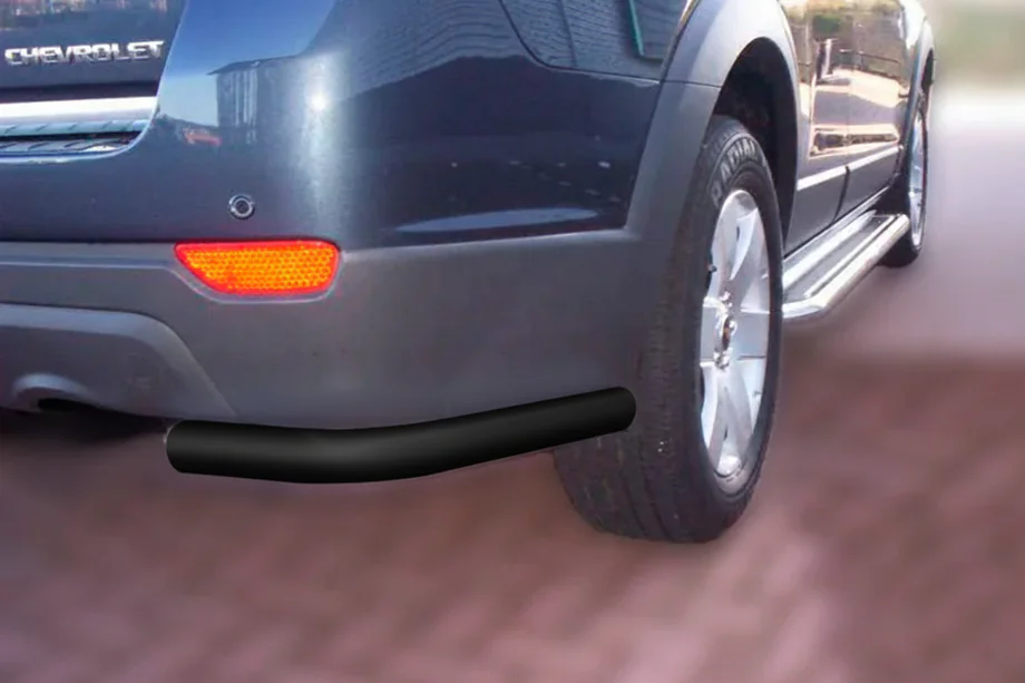 Chevrolet Captiva 2006–2019 Zadné rohové diely AK003 Black (2 ks, nehrdzavejúca oceľ) Fotografia 1