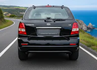 Kia Sorento I BL 2002–2009 Zadný ochranný oblúk AK012 Black (nerez) fotografia 1