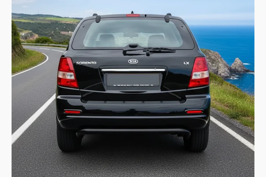 Kia Sorento I BL 2002–2009 Zadný ochranný oblúk AK012 Black (nerez) Image