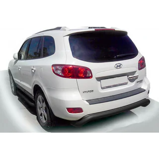 Zadný ochranný oblúk AK007 Black (nerez) Hyundai Santa Fe 2 2006–2012