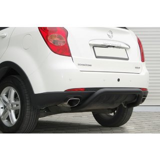 Zadný ochranný rám AK006 Black (nerez) SsangYong Action 2005–2018 fotografia 2