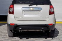 Chevrolet Captiva 2006–2019 Zadný ochranný oblúk AK007 Black (nerez) fotografia 2