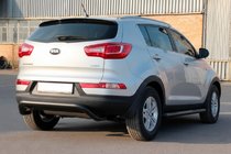 Kia Sportage 2010–2015 Zadný ochranný oblúk AK007 Black (nerez) fotografia 3