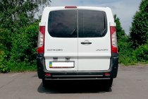 Citroen Jumpy 2007–2017 Zadný oblúk Double Black (nerez) fotografia 3