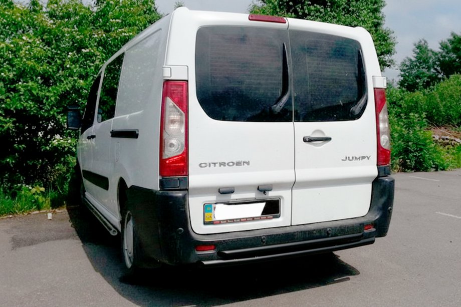 Citroen Jumpy 2007–2017 Zadný oblúk Double Black (nerez) Image