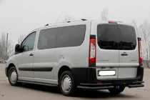 Fiat Scudo 2007–2015 Zadné rohové oblúky AK003-Double Black (2 ks, nerez) fotografia 3