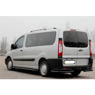 Zadné rohové oblúky Double Black (2 ks., nerez) Citroen Jumpy 2007–2017 fotografia 3