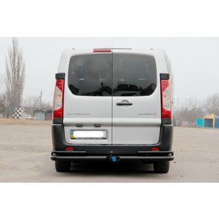 Zadné rohové oblúky Double Black (2 ks., nerez) Citroen Jumpy 2007–2017 fotografia 2
