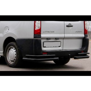 Zadné rohové oblúky Double Black (2 ks., nerez) Citroen Jumpy 2007–2017 fotografia 1