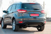 Ford Kuga/Escape 2013–2019 Zadný oblúk AK007 Black (nerez) fotografia 6