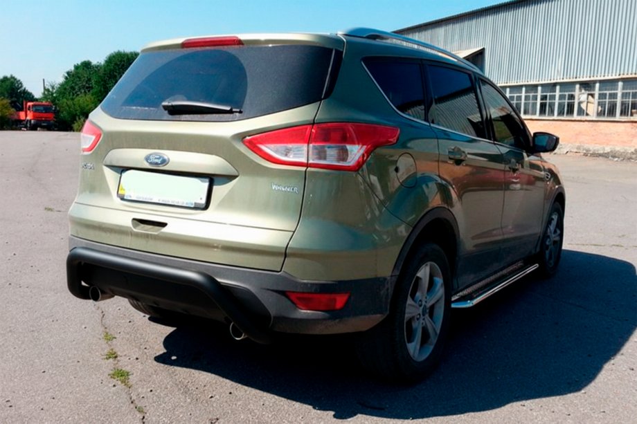 Ford Kuga/Escape 2013–2019 Zadný oblúk AK007 Black (nerez) Image