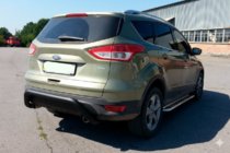 Ford Kuga 2008–2013 Zadný oblúk AK007 Black (nerez) fotografia 7