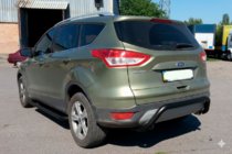 Ford Kuga 2008–2013 Zadný oblúk AK007 Black (nerez) fotografia 1
