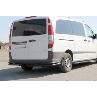 Zadné rohové chrániče AK003-Double Black (2 ks, nerez) Mercedes Viano 2004–2014 fotografia 1