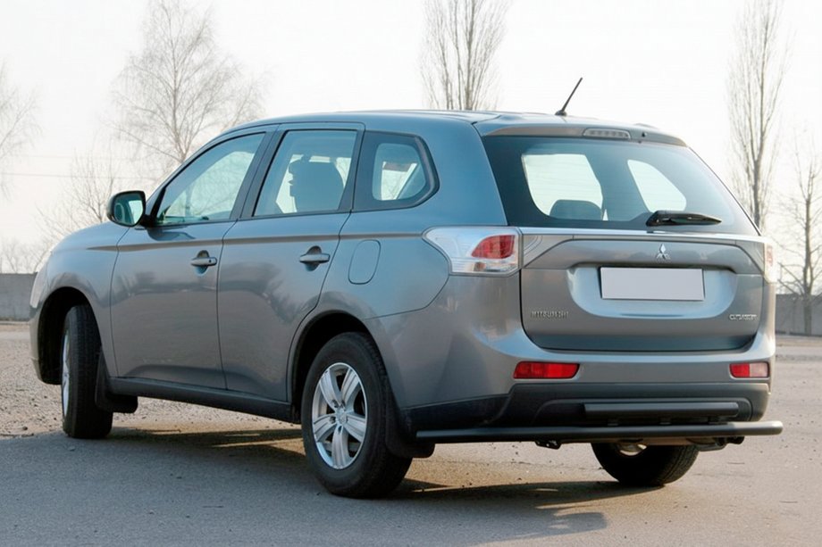 Mitsubishi Outlander 2012–2021 Zadný ochranný oblúk AK004 Black (nehrdzavejúca oceľ) Image