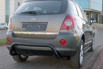 Opel Antara 2006–2017 Zadná ochranná rampa AK007-1 Black (nerez) fotografia 1