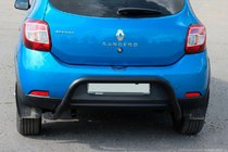 Renault Sandero 2013–2022 Zadný oblúk AK007 Black (nerez) fotografia 5