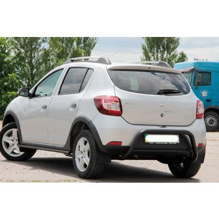 Zadný oblúk AK007 Black (nerez) Dacia Sandero 2013–2020 fotografia 3