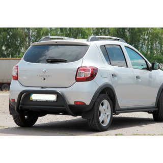 Zadný oblúk AK007 Black (nerez) Dacia Sandero 2013–2020 fotografia 1