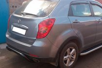 SsangYong Korando 2010–2019 Zadný oblúk AK007 Black (nerez) fotografia 4