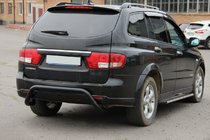 SsangYong Kyron 2005–2014 Zadný oblúk AK007 Black (nerez) fotografia 1