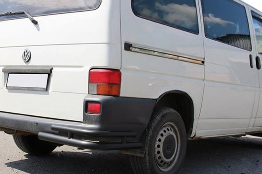 Volkswagen T4 Caravelle/Multivan 1990–2003 Zadné dvojité rohové diely AK003-Double Black (2 ks, nerez) Fotografia 1