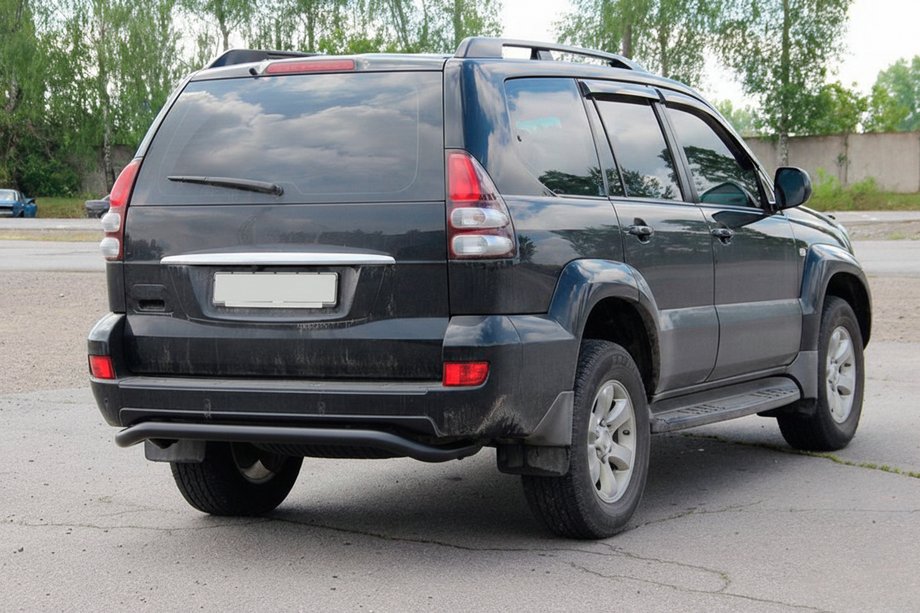 Toyota Land Cruiser Prado 120 2002–2009 Zadný ochranný oblúk AK008 Black Image