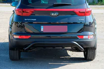 Kia Sportage 2015–2021 Zadný ochranný oblúk AK007 Black (nerez) fotografia 2