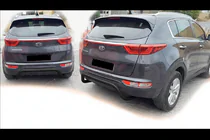 Kia Sportage 2015–2021 Zadný ochranný oblúk AK007 Black (nerez) fotografia 4