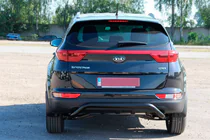 Kia Sportage 2015–2021 Zadný ochranný oblúk AK007 Black (nerez) fotografia 3
