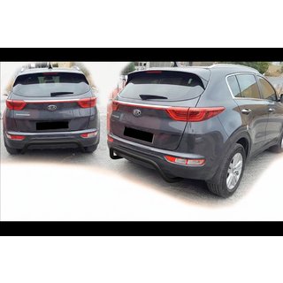Zadný ochranný oblúk AK007 Black (nerez) Kia Sportage 2015–2021 fotografia 4