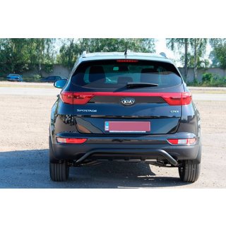 Zadný ochranný oblúk AK007 Black (nerez) Kia Sportage 2015–2021 fotografia 3