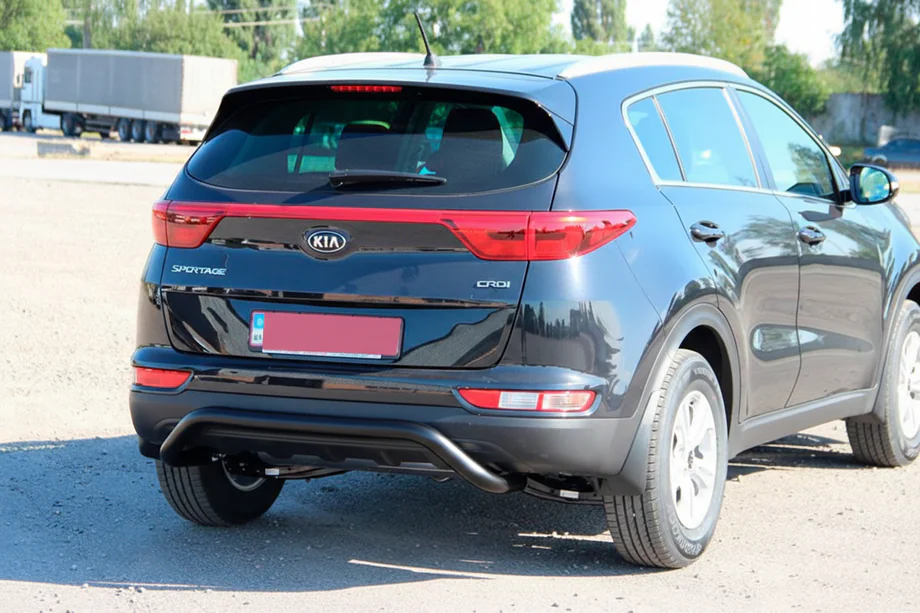 Kia Sportage 2015–2021 Zadný ochranný oblúk AK007 Black (nerez) Image